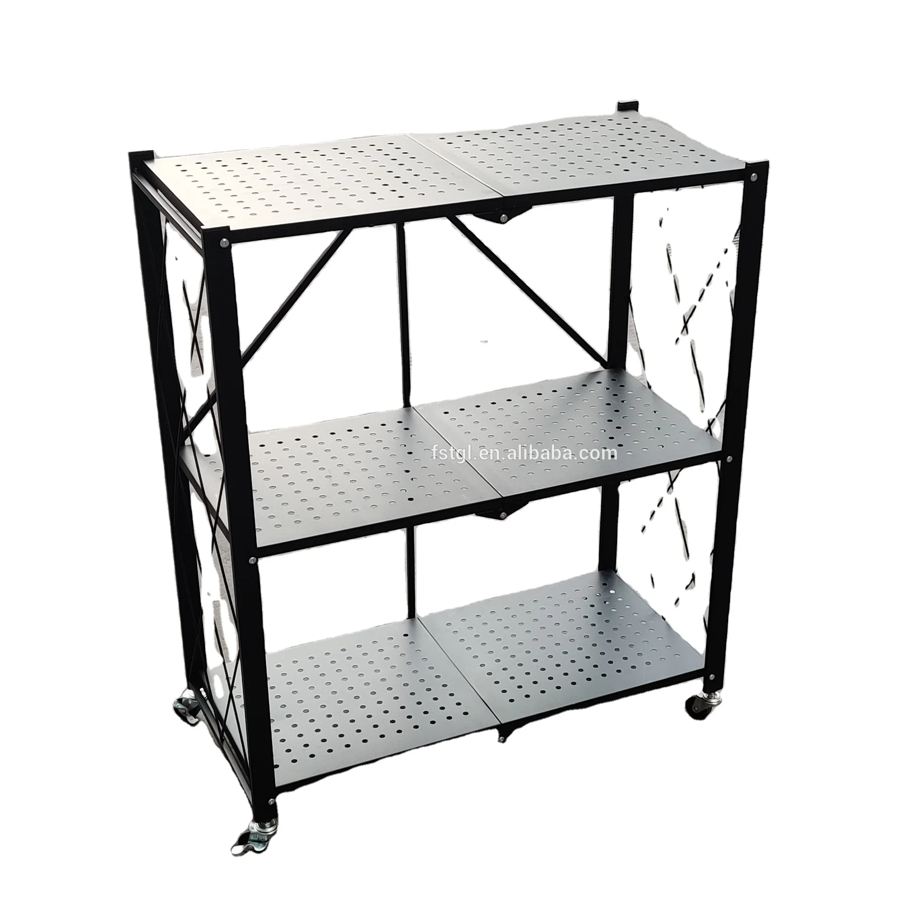Convenient Shelf Folding Display Rack