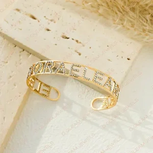 14K White Solid Gold Lab Grown VVS Diamond Ladies Bracelet Classic Fine Jewelry Bangle Perfect Daily Wear Party Gift Idea for