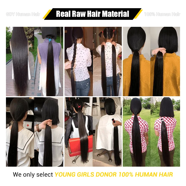 Raw Indian Hair Vendor Unprocessed Raw Indian Hair Bundles Cuticle ...