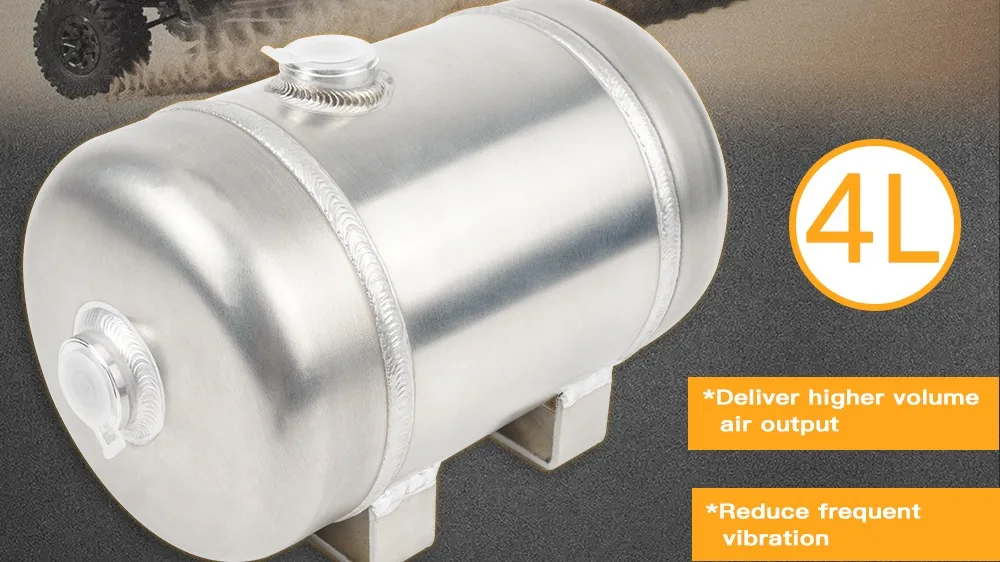 Nicecnc 150psi Billet Aluminum Dualport 4l Portable Compressor Reservoir Air Tank Buy Utv