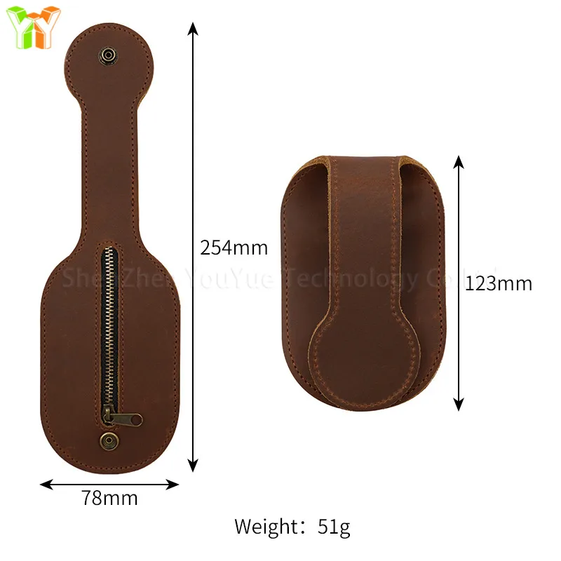 Genuine Leather Coin Pouch with Zipper Vintage Wallet ODM