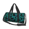 Turquoise cow print