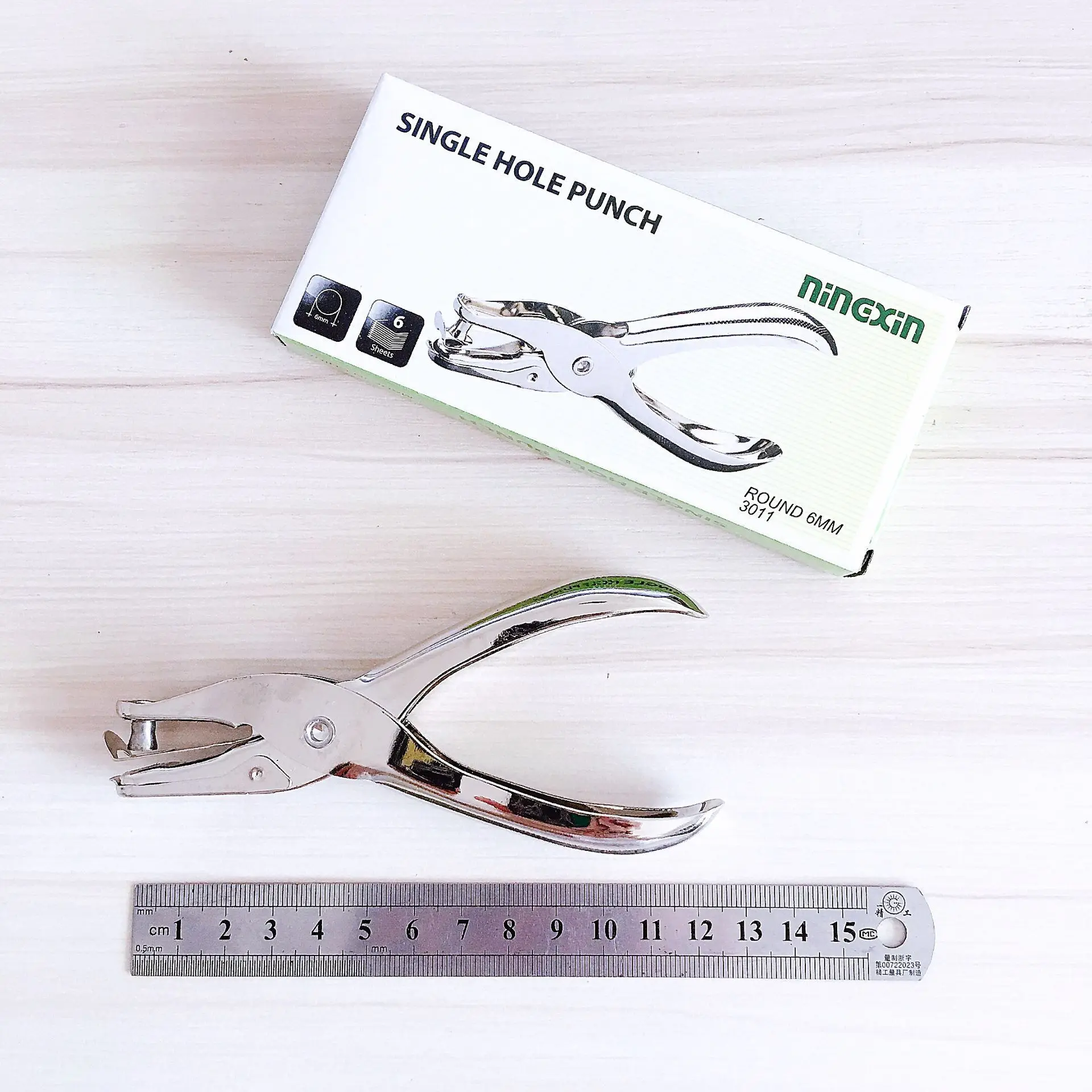 3mm 6mm Punching Machine Stationery Single Hole Punch Pliers Manual Paper Mini Round Hole Puncher