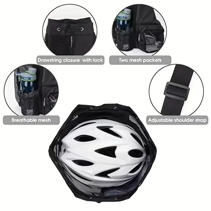 Dry Wet Separation Bag, Large Capacity Sports, Fitness, Tourism, Exercise, Mesh Drawstring Bag, Customized logo preview 4