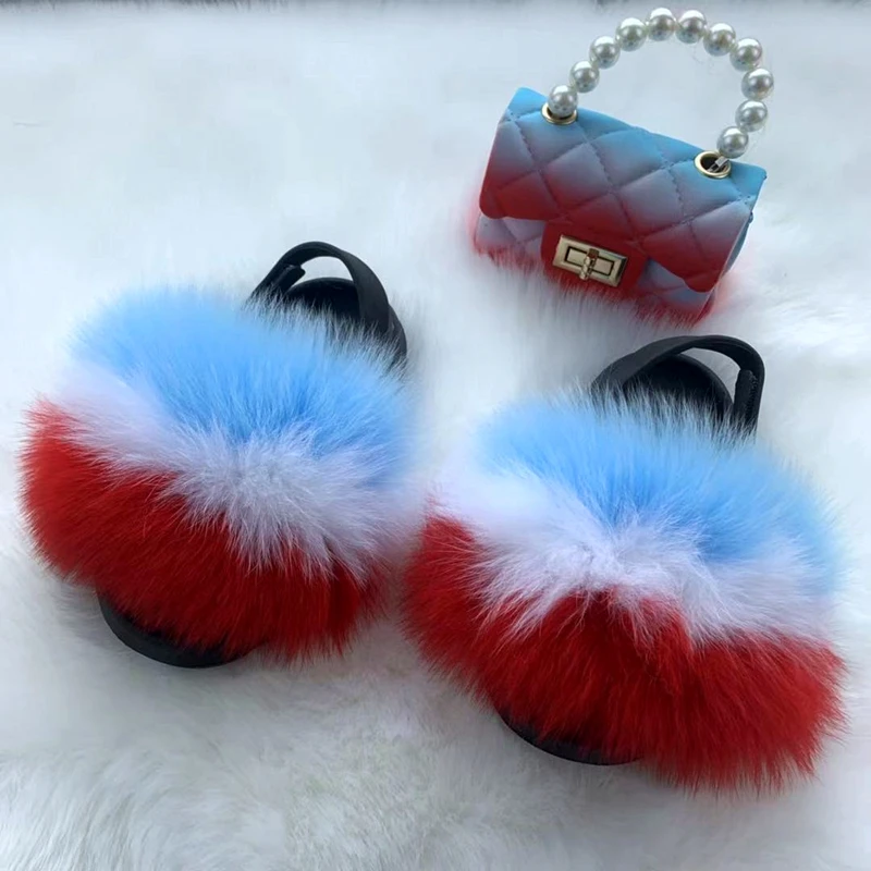 Fur Slides And Matching Purse For Kids And Babies Buy Fur Slides And Matching Purse Kids Fur Slides Fur Slides With Purse Set For Kids Product on Alibaba