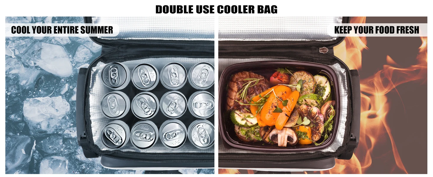 Nicecnc Motorcycle Hard Saddlebag Cooler Insulated Leakproof Saddle Bag