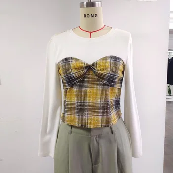 Wholesale Customized Slim Fit 100% Cotton Blouse Lady's Long Sleeve T-shirt in Spring Casual Women's Top with Breathable Feature