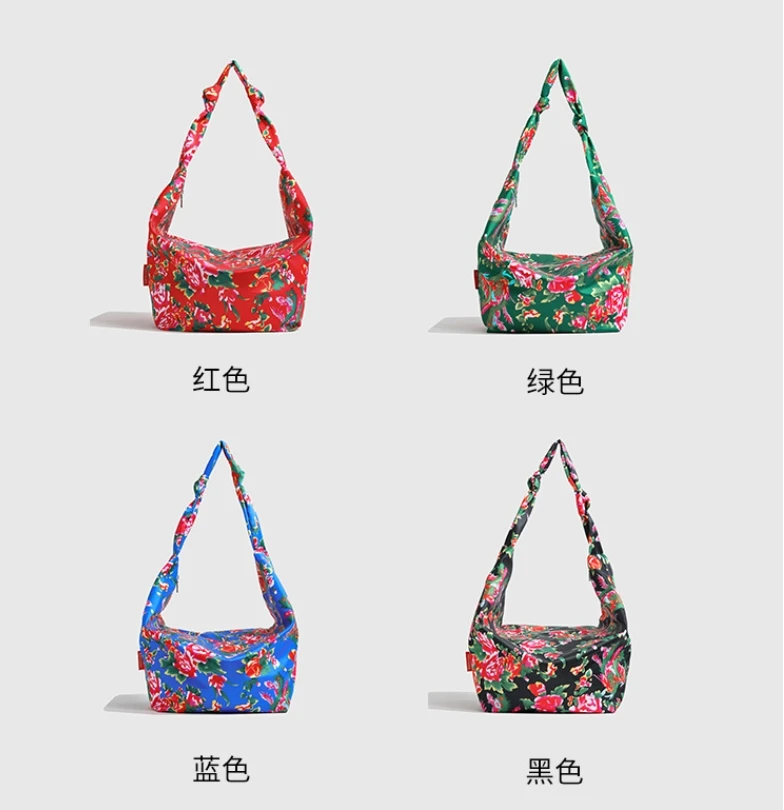Famous Luxury Brand Canvas Shopping Bag 2024 New Fashion Flower Print