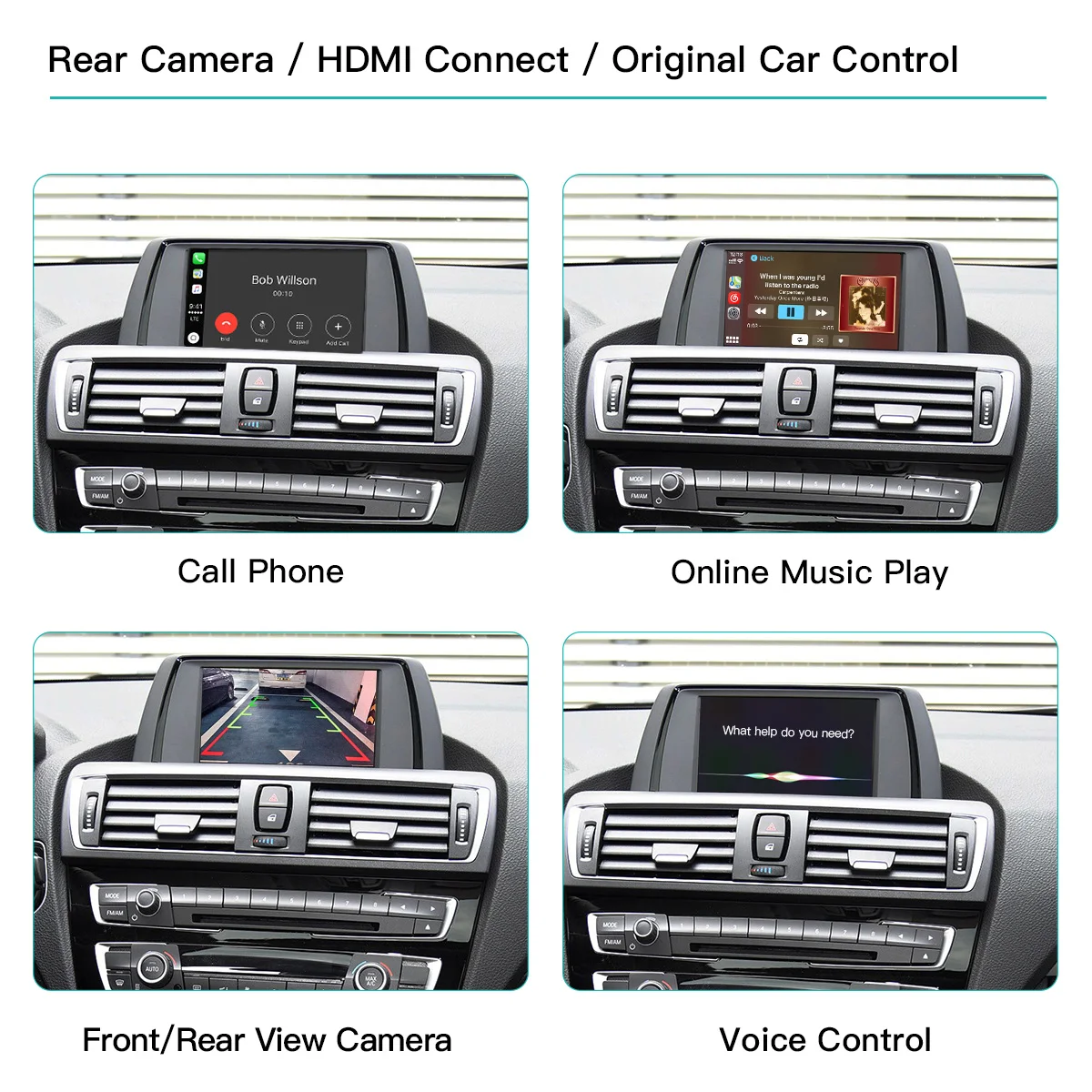 Autoabc Wireless Apple Carplay Multimedia Video Interface Android Auto for Bmw F30 F10 NBT/CIC F01 F02 F15 F20 F35 F31 F32
