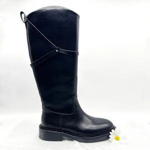 Professional Custom Comfortable Cow Leather Knee-High Boots for Women for Winter and Autumn Factory Price
