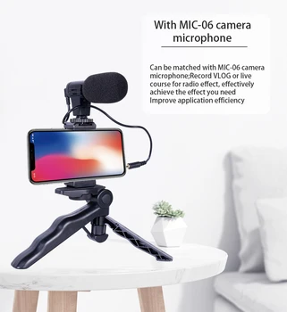 G204 Portable Studio Podcast Smartphone Recording Led Light Kit for Youtube Video Microphone product image