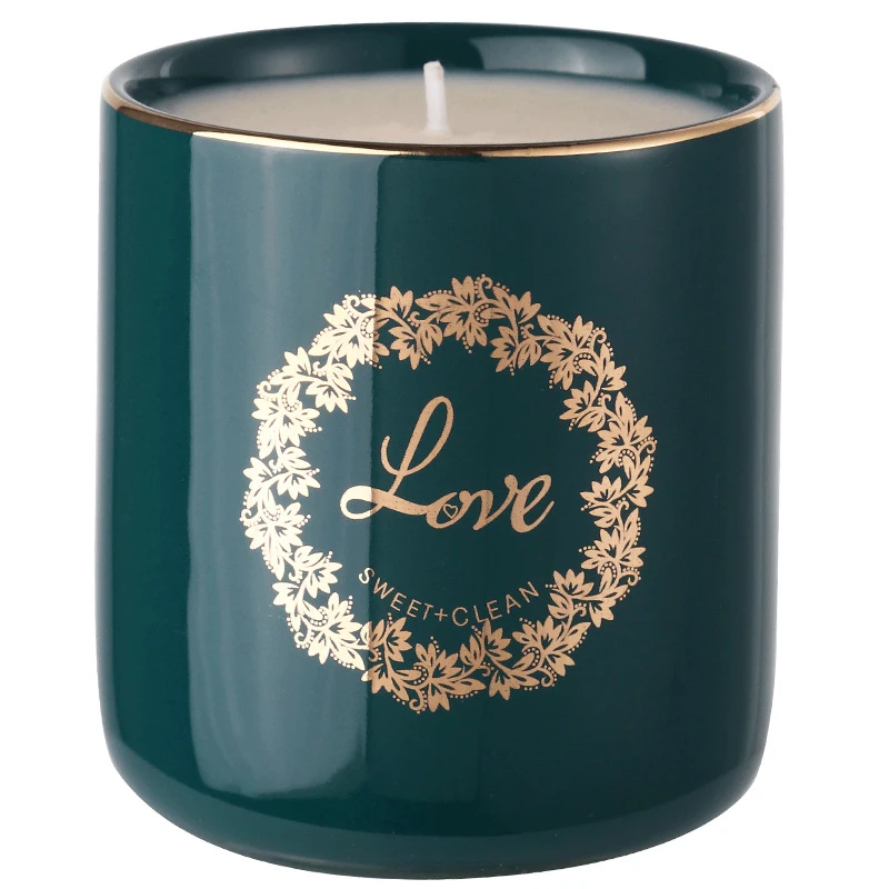 soy wax eco-friendly smokeless rose jasmine scent luxury white