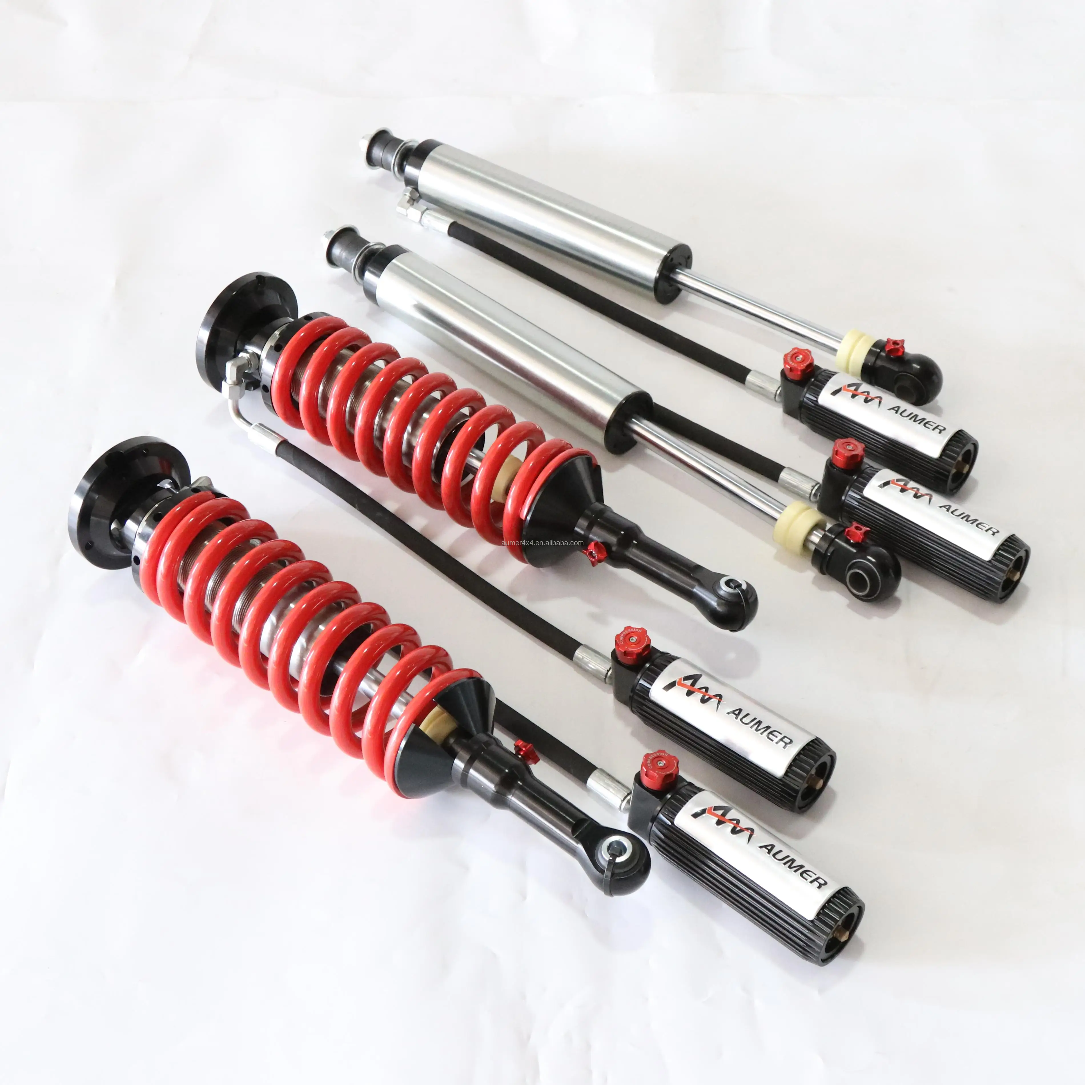 Aumer Compression Rebound Damping Force Adj. Shock Absorber 4x4 Lift Suspension Kit for Toyota LC200 LX570 300 Land Cruiser 200