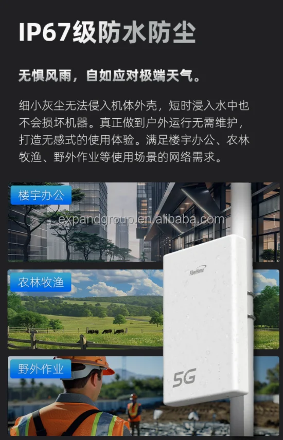 Fiberhome LG6121D 5G CPE Outdoor Router - High-Speed Wi-fi