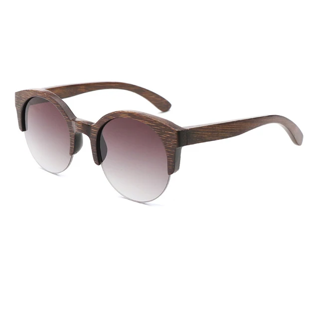 Custom Brand Logo Polarized Sunglasses Men Fashion Glasses Wood Frame Sunglasses Women Wooden Eyewear