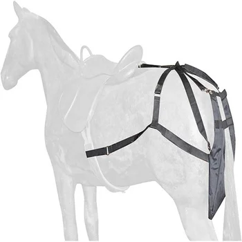 Equestrian accessories product---equestrian PVC coating horse poop collecting saddle bag horse manure bags
