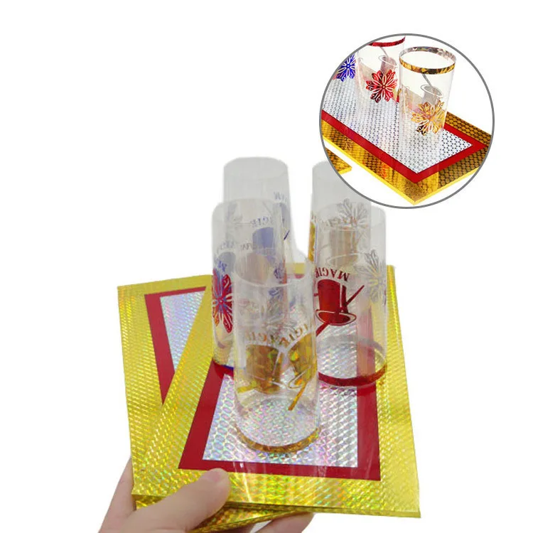 Novelty Stage Magic Cups Appearing From Paper Board Illusion Gimmick Cup Easy to Learn Magic Prop Toy for Magician