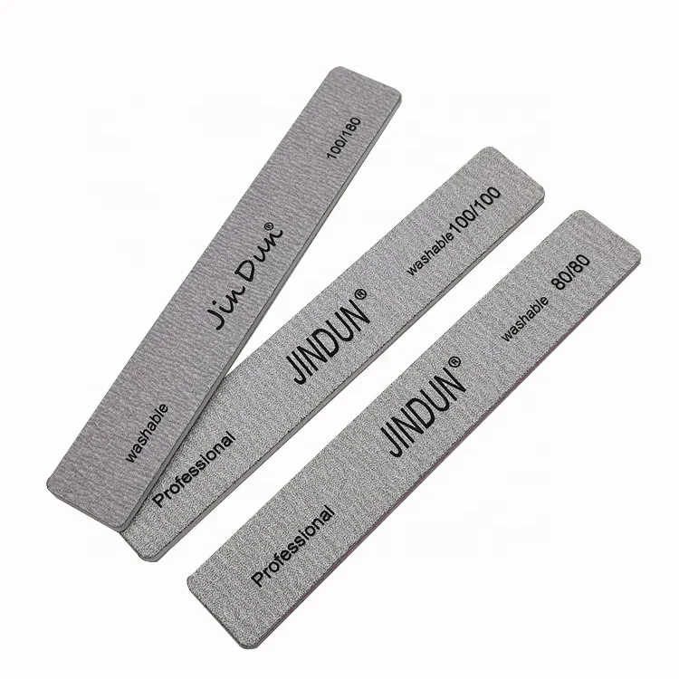Wholesale Rectangle Square Customized Zebra Nail File Wide Gray Nail