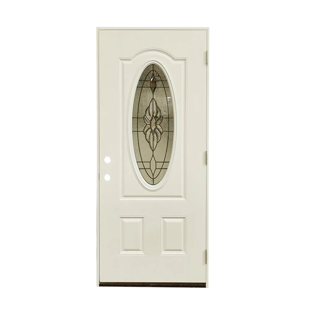 36x80 modern entry doors mahogany grain fiberglass Prehung exterior door supplier