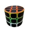 Cubo mágico cilíndrico 3x3 de fibra de carbono de 65 cm.