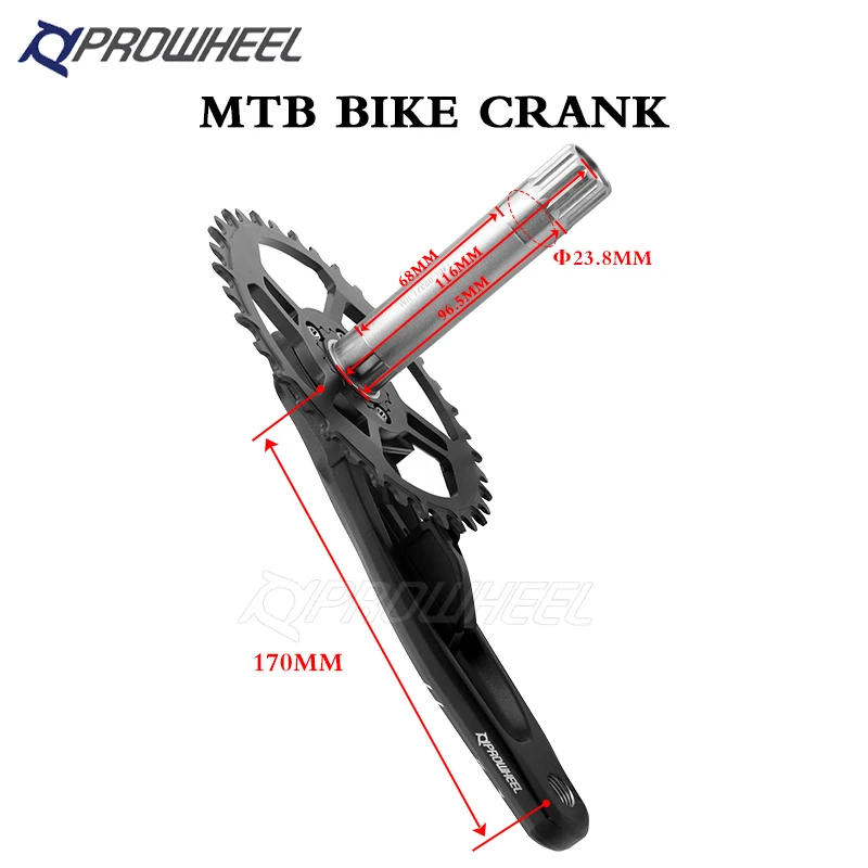 PROWHEELマウンテンバイククランクセット170mmナローワイド36T