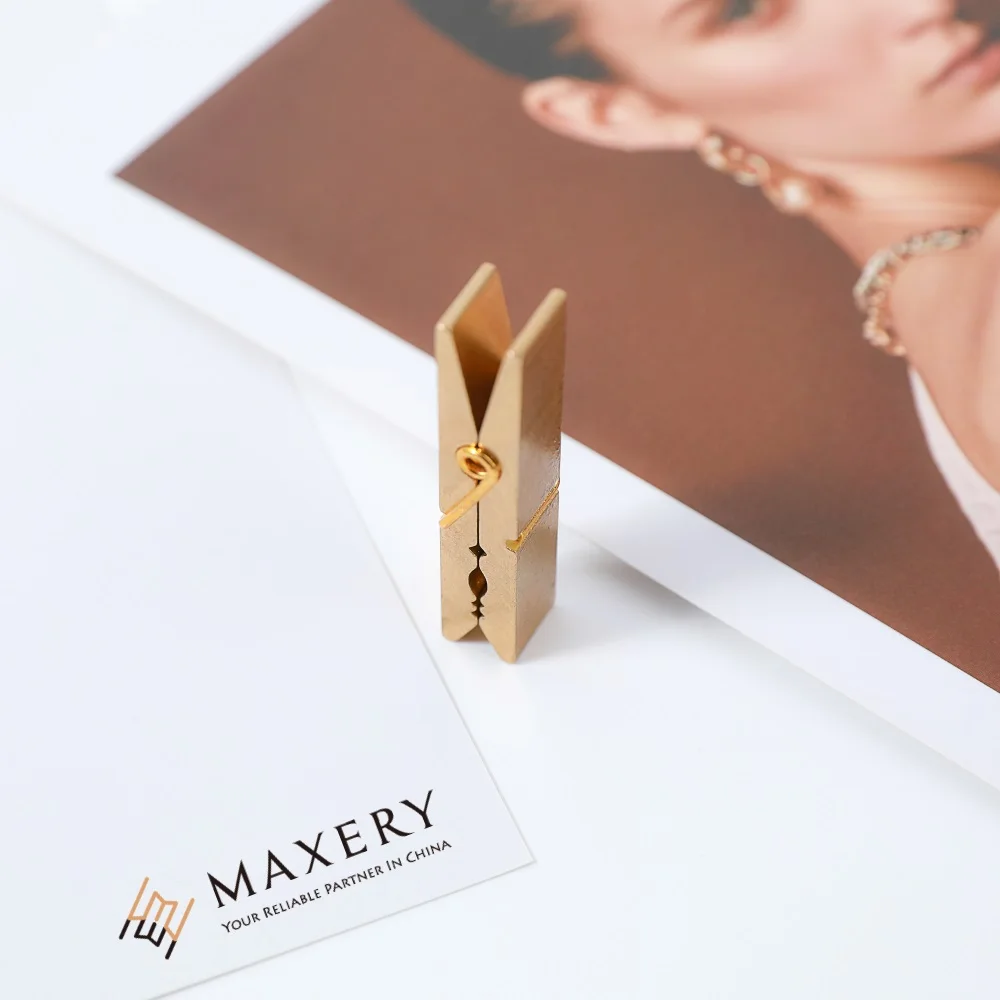 Креативный винтажный латунный зажим «Ласточкин хвост» роскошный Канцелярский Зажим для домашнего офиса бумажных документов организации закусок