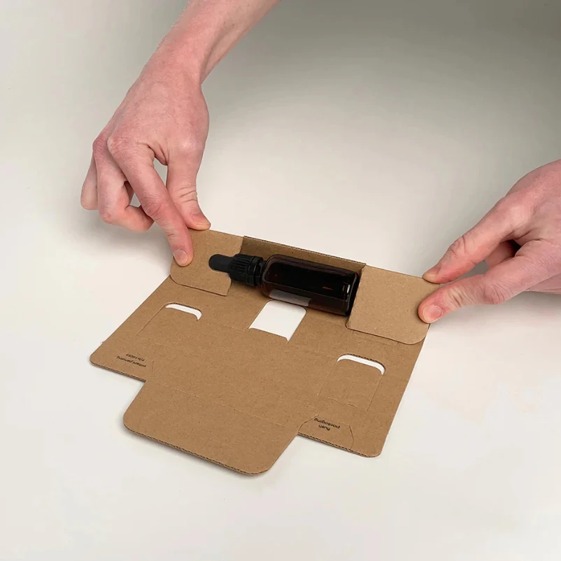 JiuRun Customer Kraft Straight Sided Tumbler Shipping Box for Candle Jar Glass Bottle details