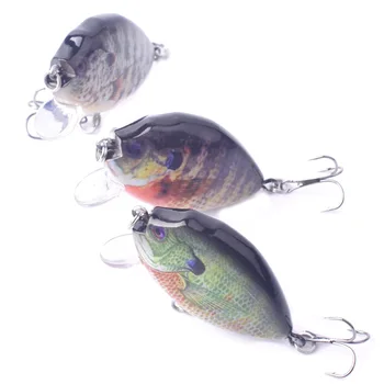 6cm 14.5g Submerged Hard Body Crank Baits Wobblers Fishing Lures Panfish Simulation Road Sub Fish Bait Sun Fish Bait – Hard Lure – view 4