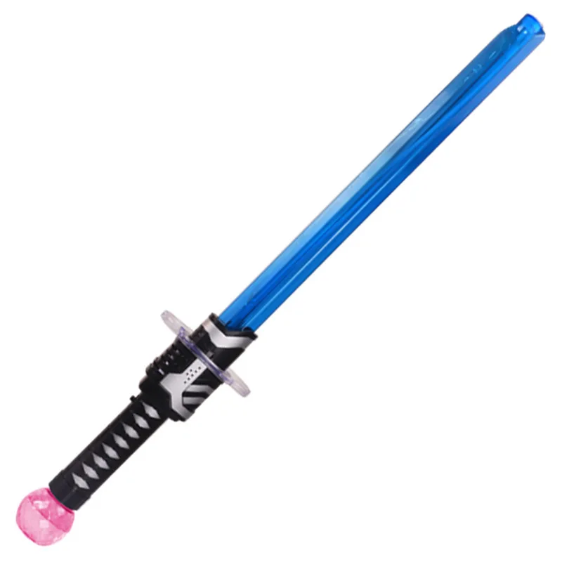 Electric LED Flashing Light Bubble Magic Wand Toy With Two Bubble Water Music Light up Bubble Sword