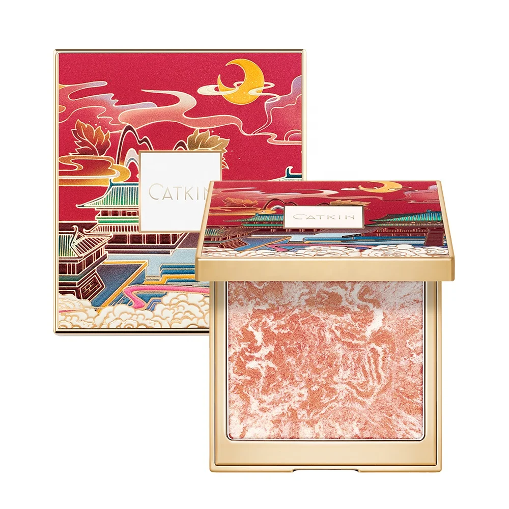 Оптовая продажа, CATKIN 10 г, Хайлайтер для макияжа, Румяна с розовым краном
