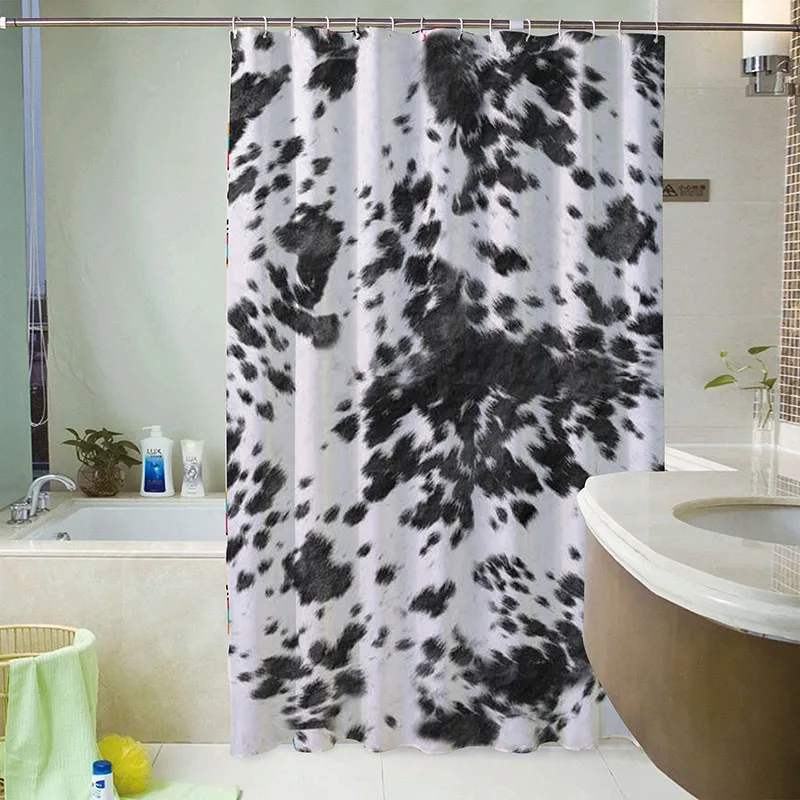 
Оптовая продажа, низкий минимальный заказ, OEM-сервис, занавеска для душа с леопардовым принтом, коровой, подсолнухом 
