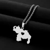 Collier Carte du Venezuela en Acier