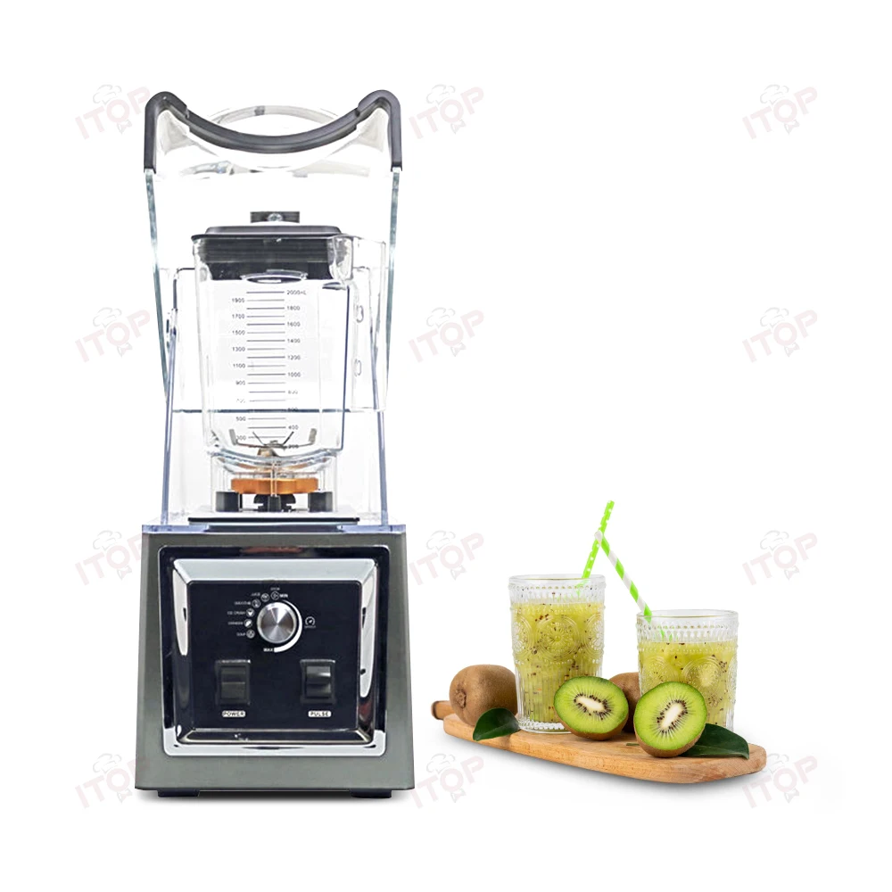 Multifunctional High Power Large Quiet Commercial Frozen Juice Blender With Sound Enclosure