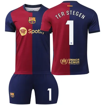 20242025 Barcelona football uniform Levanpe Driga Weimeisi stegen home jersey set custom jerseys High quality jerseys