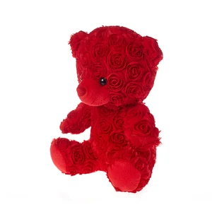 Super Cute Custom PP Cotton Soft Plush Rose Bear Unisex New Arrival Stuffed Animal Toy Wholesale Gifts for Girlfriends