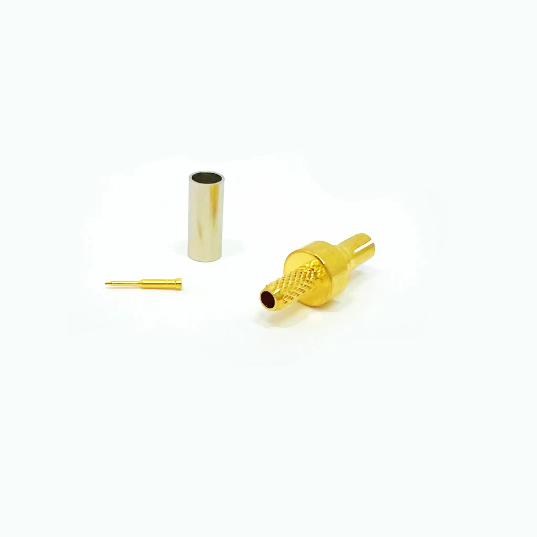 Gold plated RF TS9 male plug for rg316 rg174 lmr100 cable straight rf coaxial connector details
