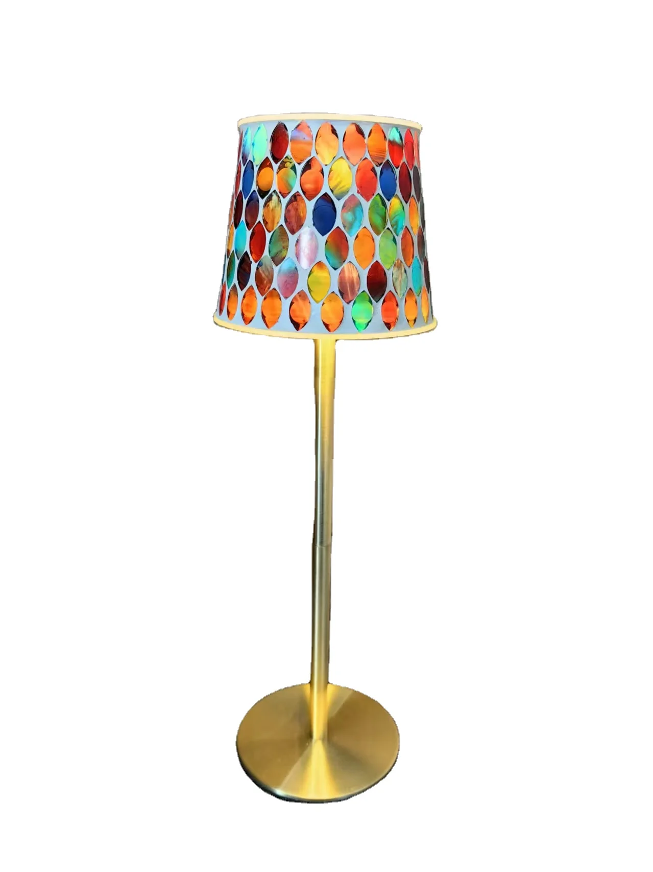 Color-Changing Touch Control Mosaic Nightstand Lamps Solar Garden Light Table Night Table Light