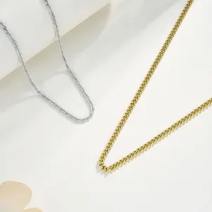 Fashion Minimalist Bamboo Stainless Steel Clavicle Chain Classic Joker Side Unisex Wholesale