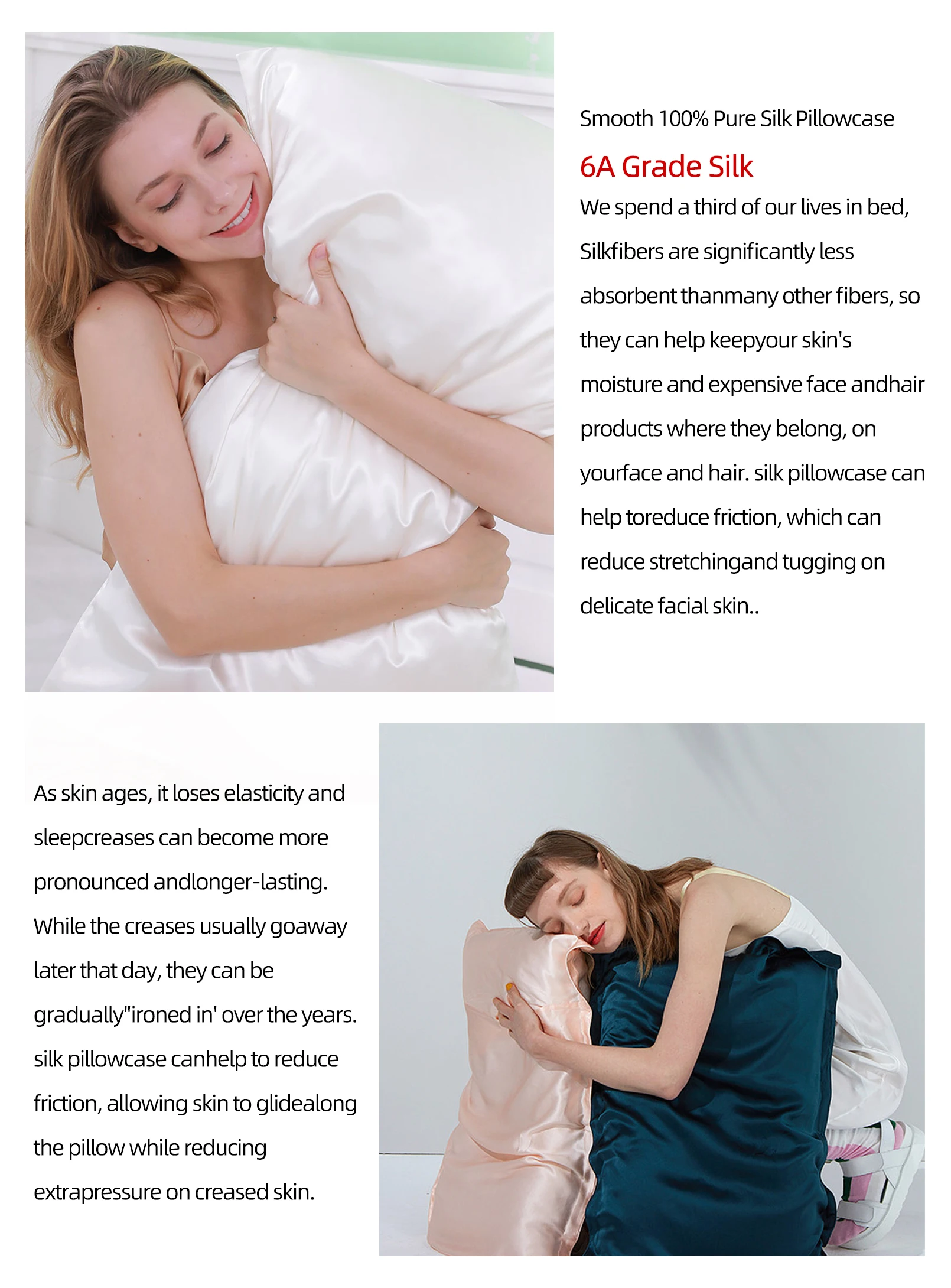 Wholesale 19 Momme Silk Pillow Case With Oekotex,100 Mulberry Silk