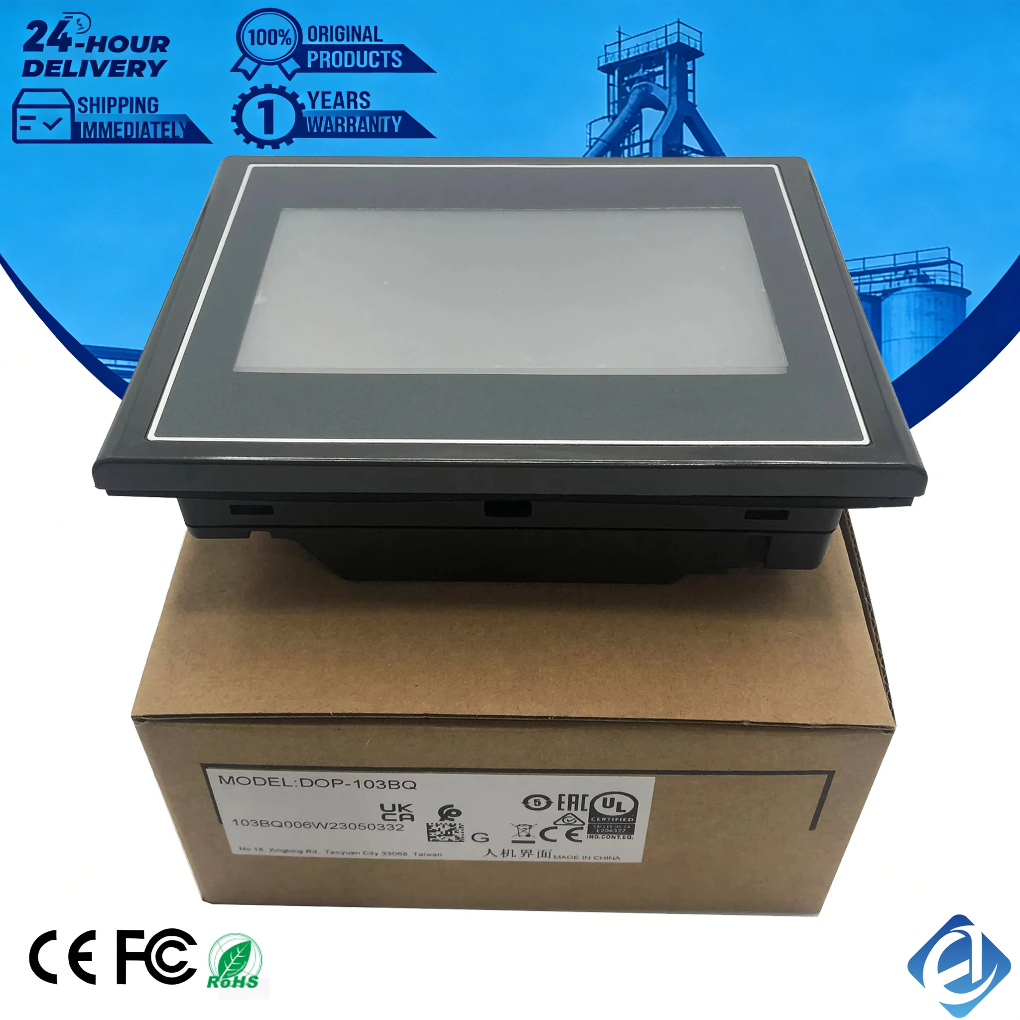 New Original DOP-103BQ EPR Compliant CE Certified Industrial Control HMI Touch Screen Display Control PLC 110V Stock Warehouse