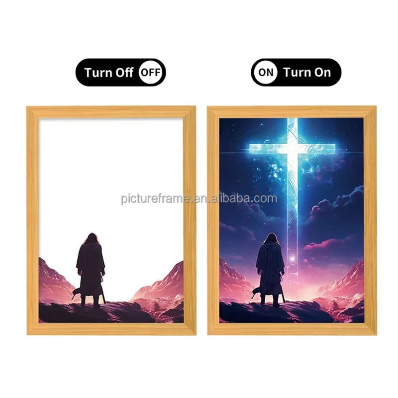 6x8 Shadow Box LED Energy Efficient Illuminated Art Light up Photo Frame Home Decor for Bedroom and Living Room