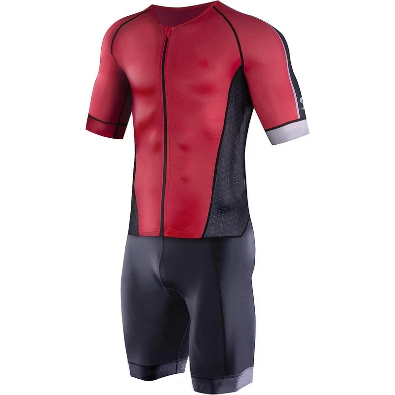 Wholesale Pro Team Men's Short Sleeve Tri Suit Custom Racing Tri