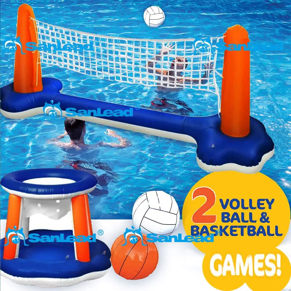 Giant Volleyball Swimming Pool Toy Net Ball Toy Float Floating Inflatable game 