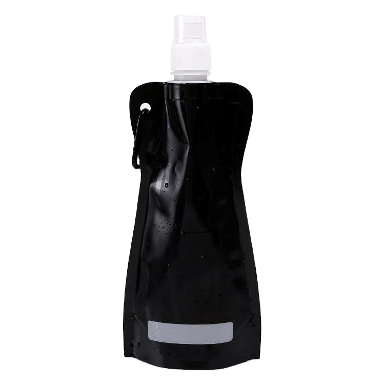 Custom Printed 10oz Reusable Folding Personalised Kids Cute Water Bottle With Straw