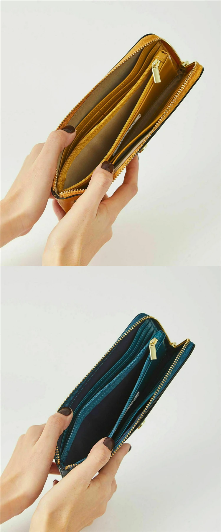 Legato Largo Japanese Money Clip PU Leather Wallet For Women Coin Purse Card Holder Wallets Minimalist Cartera Monedero Mujer