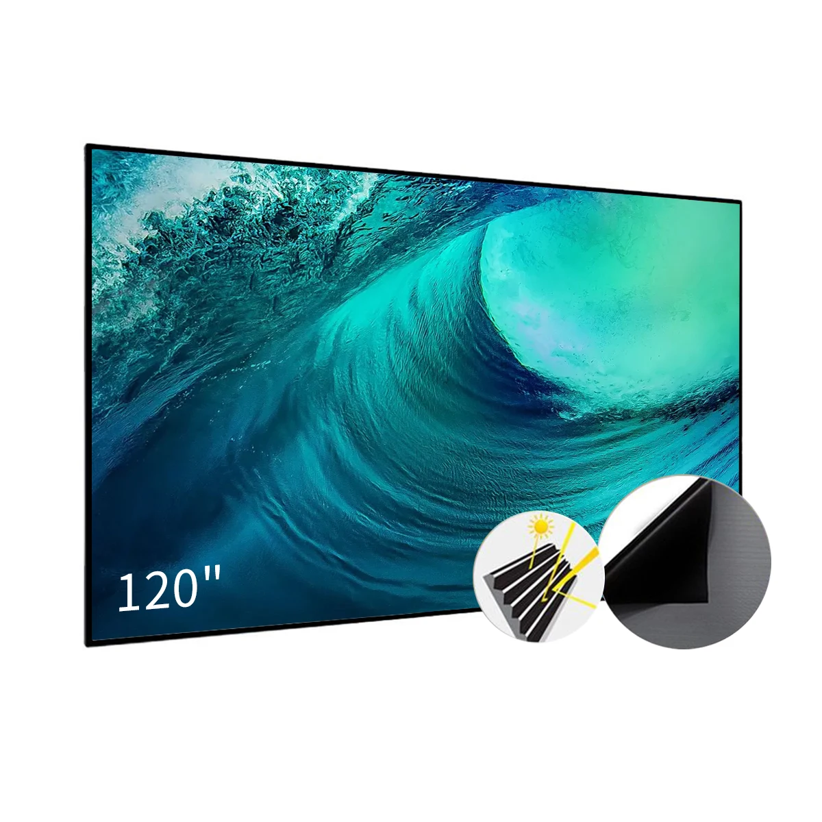 R 120 Inch 16:9 ALR/CLR Projector Screen - T-Prism 3D 4K UST