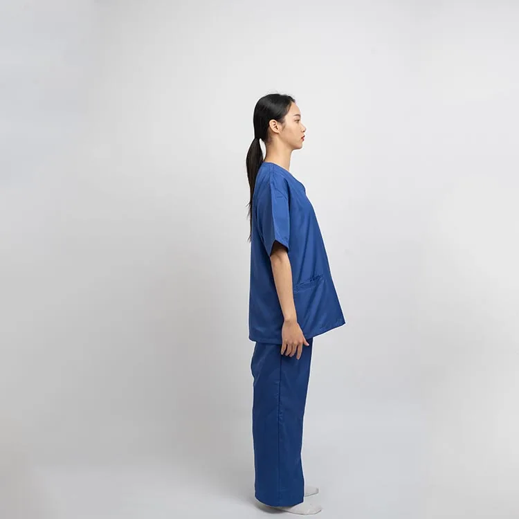 Custom Polyester Cotton Short Sleeve Women Surgical Scrub Sets Hospital Doctors Suits Nurse Uniform Clothes