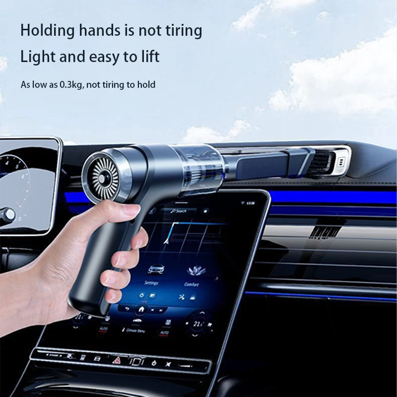 PCMOS Super Suction Cordless Mini Portable Wireless Handheld Car Vacuum Cleaner Rechargeable Lithium Battery Dry Cleaning - view 5
