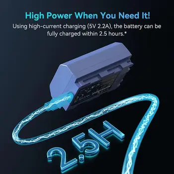 SMALLRIG NP-FZ100 2400mAh Camera Battery for Sony A7R V, A7 IV, A7S III, A7CR, USB-C Fast Charging Rechargeable Battery-4265 detail image