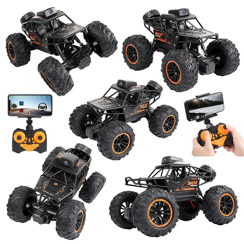 Flytec HOT Sales Mini 1/18 Stunt FPV High Speed Climbing Hand Drift  Hobby Rc Car with WIFI Camera Remote Control Toy